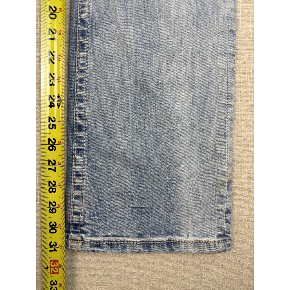 BKE Aiden Men’s Jeans 30R Bootleg Light Wash Distressed Stretch Denim - Picture 9 of 11